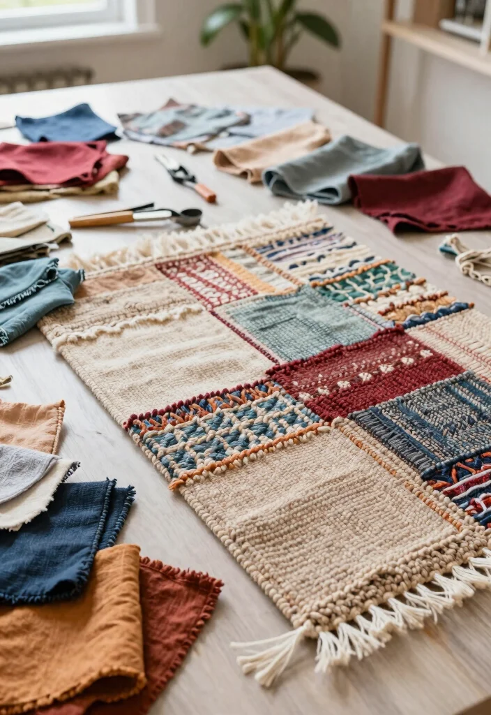 10 Bathroom Rug Ideas That Instantly Make the Space Cozy 10. DIY Upcycled Rugs 0