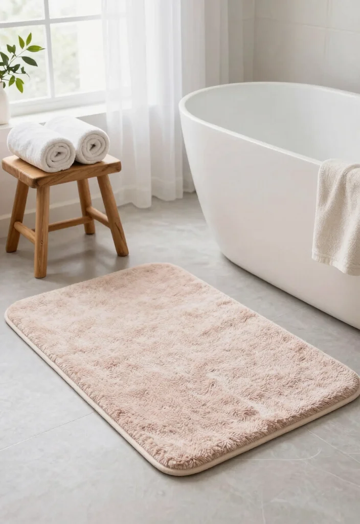 10 Bathroom Rug Ideas That Instantly Make the Space Cozy 3. Organic Cotton Bath Mats 0