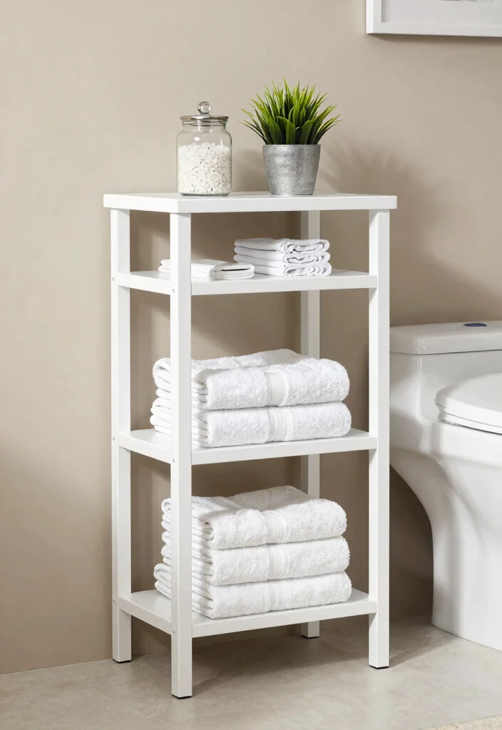 10 Bathroom Shelving Ideas That Make Small Bathrooms Look Organized 4. Over the Toilet Storage Maximizing Vertical Space 0