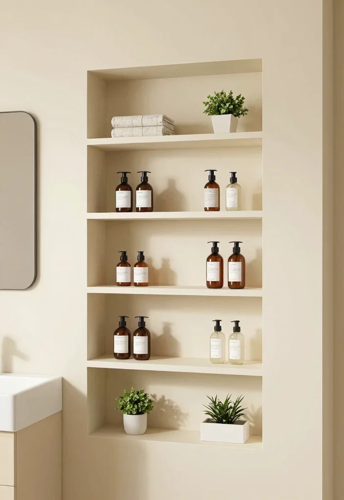 10 Bathroom Shelving Ideas That Make Small Bathrooms Look Organized 5. Built In Shelves A Seamless Solution 0