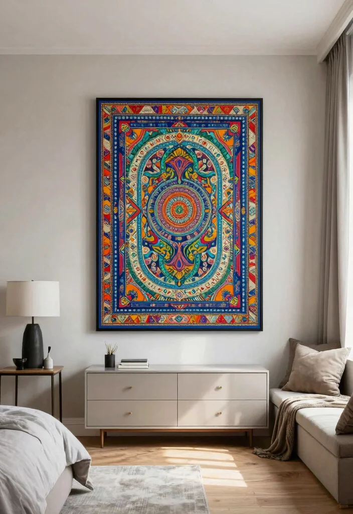 10 Bedroom Wall Poster Ideas That Feel Personal Not Messy 6. Artisanal Prints 0
