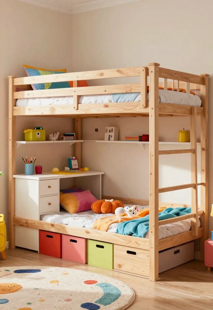 10 Boy Girl Shared Bedroom Ideas That Actually Work 2. Multifunctional Furniture 0