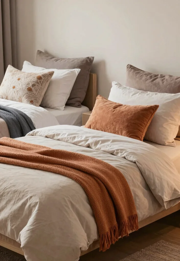 10 Boy Girl Shared Bedroom Ideas That Actually Work 8. Layered Bedding 0