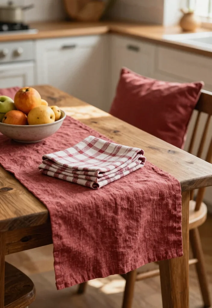 10 Christmas Kitchen Decor Ideas That Feel Cozy Not Cluttered 3. Cozy Textile Elements 0