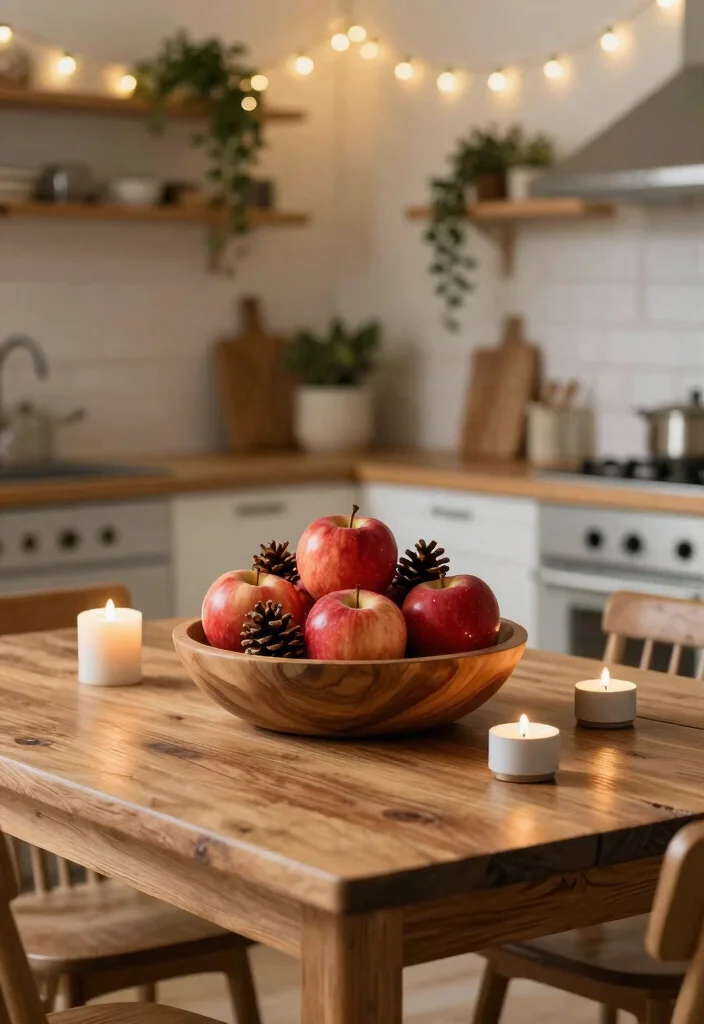 10 Christmas Kitchen Decor Ideas That Feel Cozy Not Cluttered 5. Natural Centerpieces 0