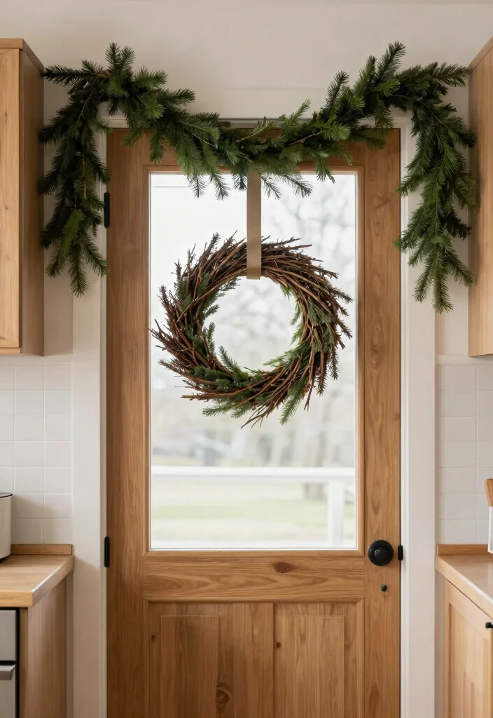 10 Christmas Kitchen Decor Ideas That Feel Cozy Not Cluttered 6. Simple Wreaths and Garlands 0
