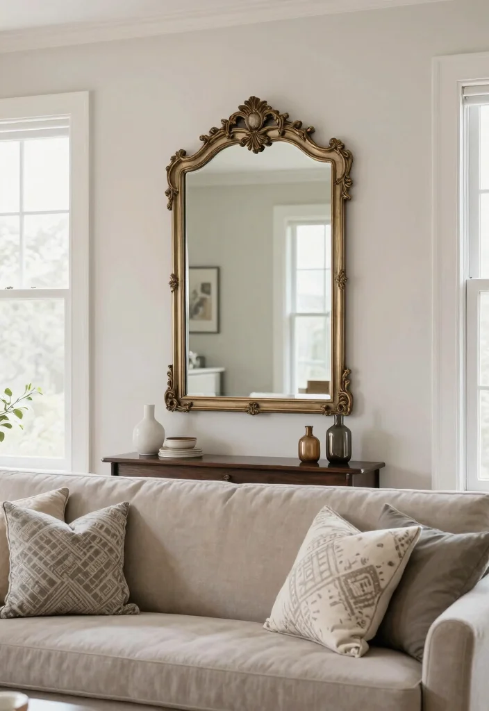 10 Cozy Small Living Room Ideas That Feel Inviting 6. Use Mirrors to Enhance Space 0