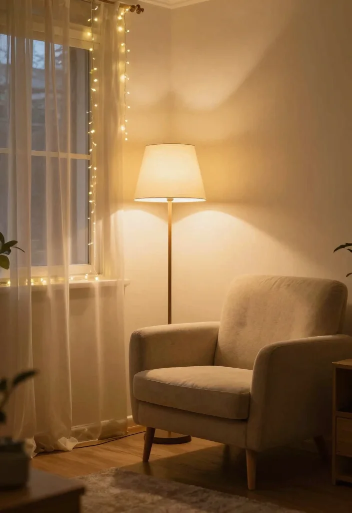 10 Cozy Small Living Room Ideas That Feel Inviting 8. Play with Lighting 0