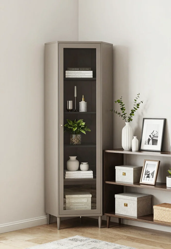 10 Empty Living Room Corner Ideas That Look Intentional 7. Stylish Storage Solutions 0