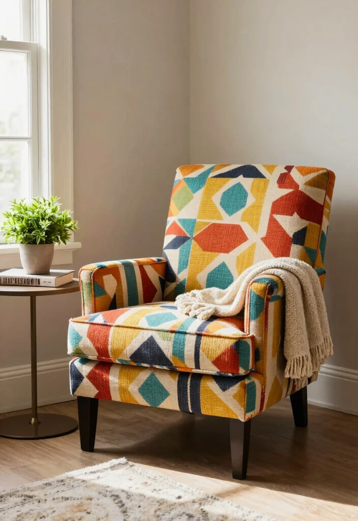 10 Empty Living Room Corner Ideas That Look Intentional 9. Add a Stylish Accent Chair 0