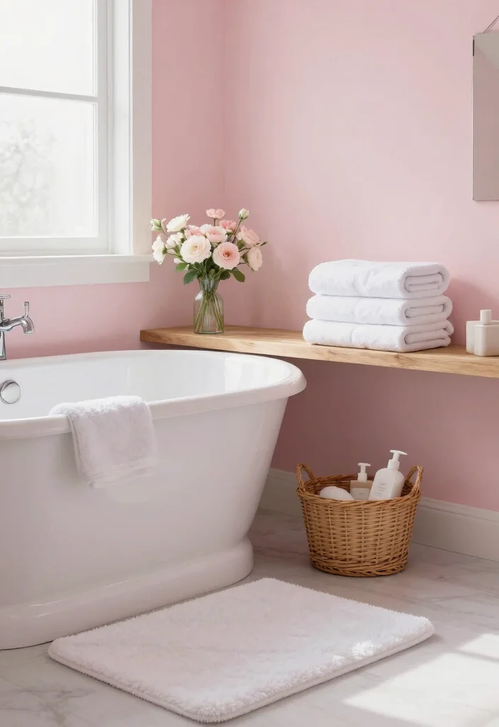 10 Girly Bathroom Ideas That Are Soft Stylish and Grown 1. Soft Color Palettes 0