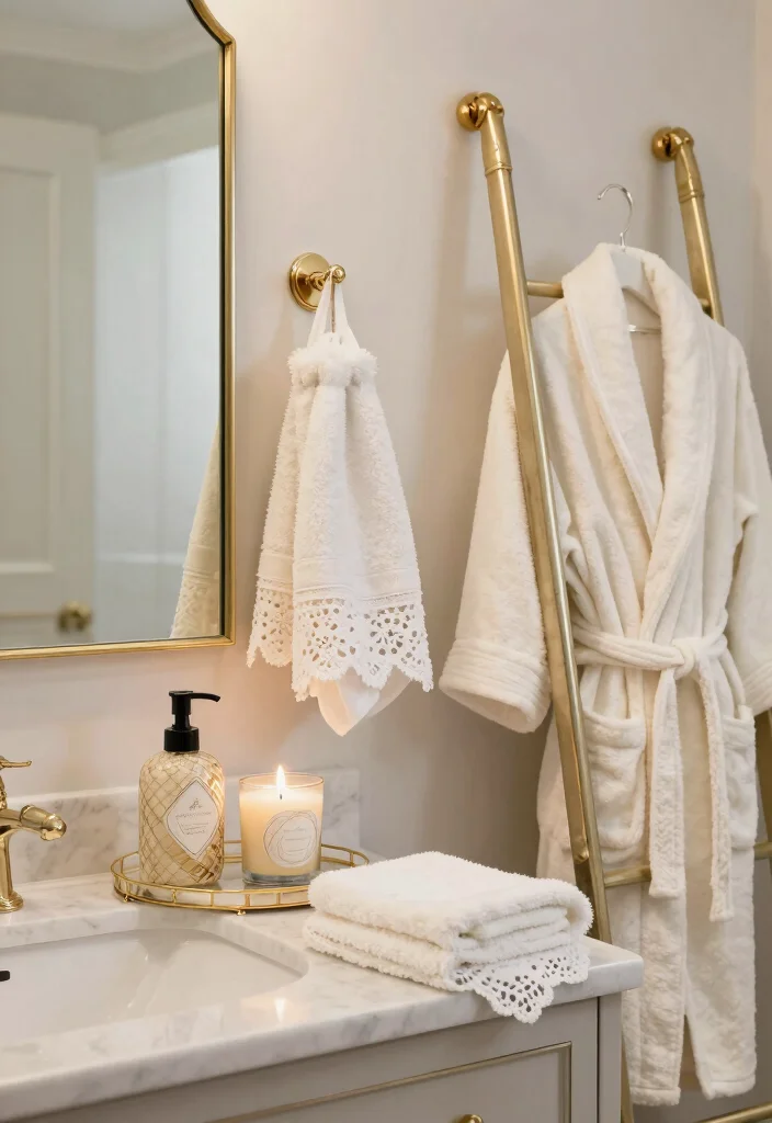 10 Girly Bathroom Ideas That Are Soft Stylish and Grown 2. Luxurious Feminine Accessories 0