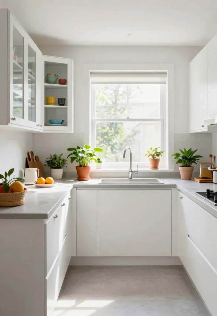 10 Mini Kitchen Ideas That Feel Surprisingly Functional 5. Light Colors and Open Spaces 0