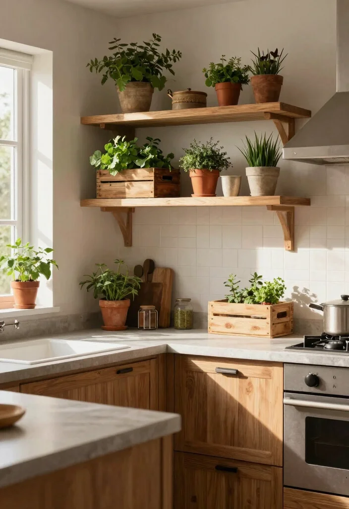 10 Mini Kitchen Ideas That Feel Surprisingly Functional 7. Use of Natural Elements 0