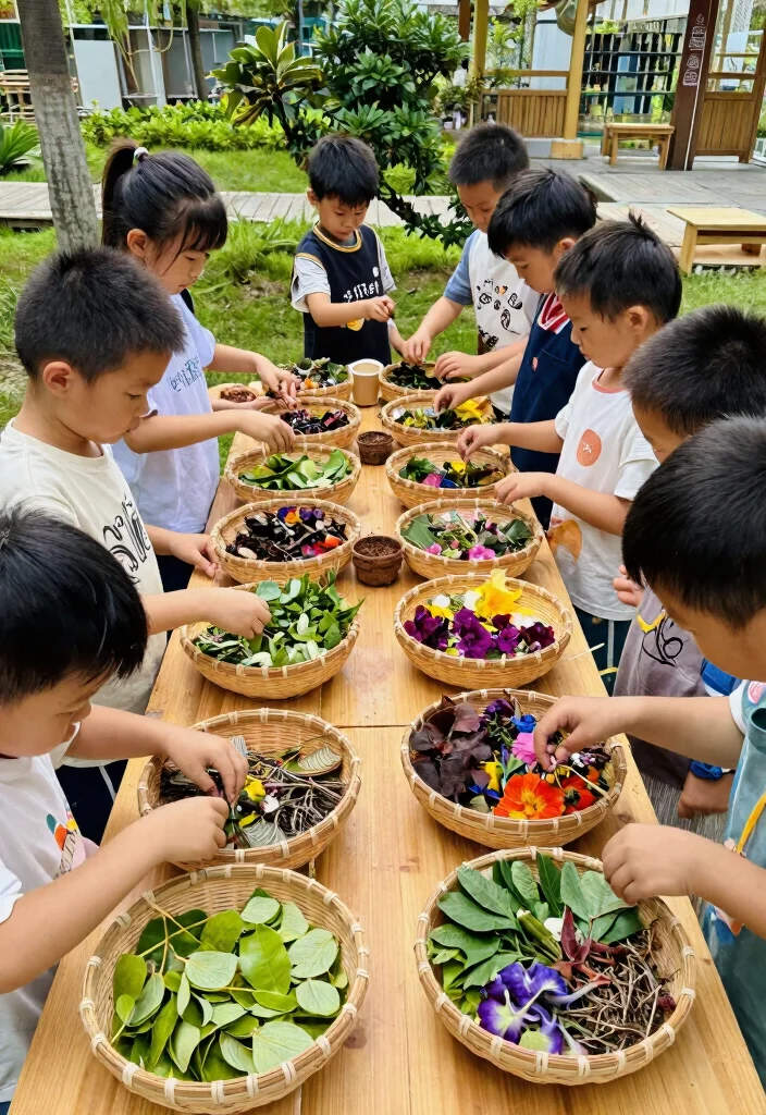 10 Mud Kitchen Ideas Kids Will Love 4. Nature Inspired Ingredients Bar 0