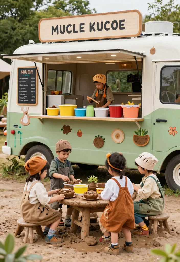 10 Mud Kitchen Ideas Kids Will Love 8. Mud Kitchen Food Truck 0