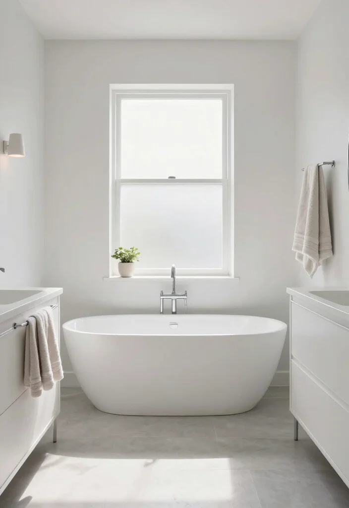 10 Narrow Bathroom Ideas That Visually Widen the Space 1. Embrace Light Color Schemes 0