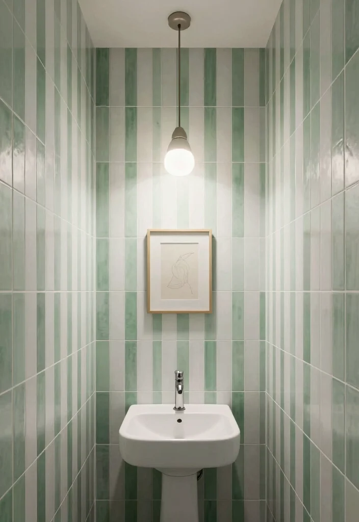 10 Small Bathroom Tile Ideas That Make Rooms Feel Bigger 2. Vertical Tile Patterns to Draw the Eye Upward 0