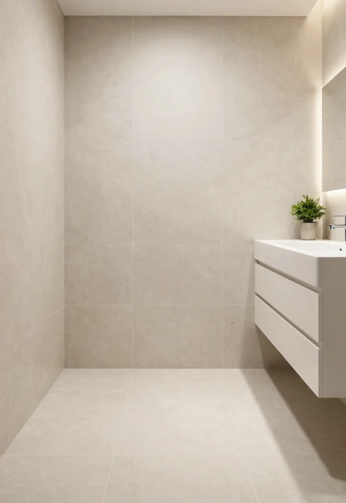 10 Small Bathroom Tile Ideas That Make Rooms Feel Bigger 9. Grout Free Tiles for a Sleek Finish 0