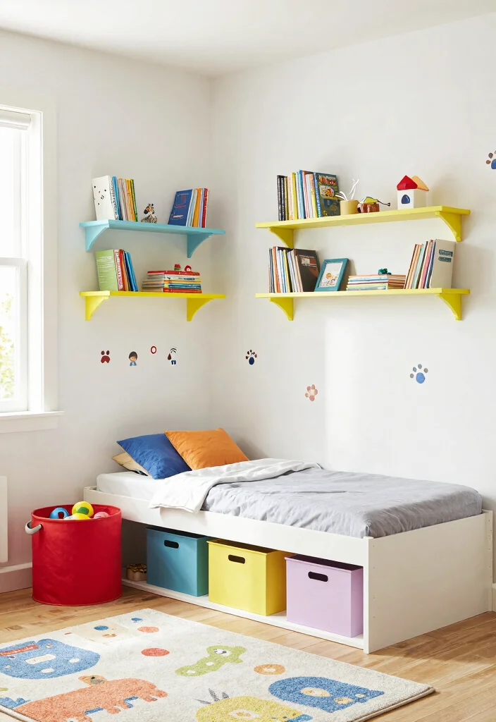 10 Small Kids Bedroom Ideas That Grow with Them 3. Space Saving Solutions 0