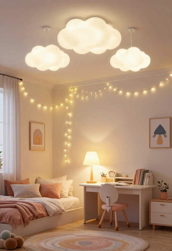10 Small Kids Bedroom Ideas That Grow with Them 7. Playful Lighting Options 0