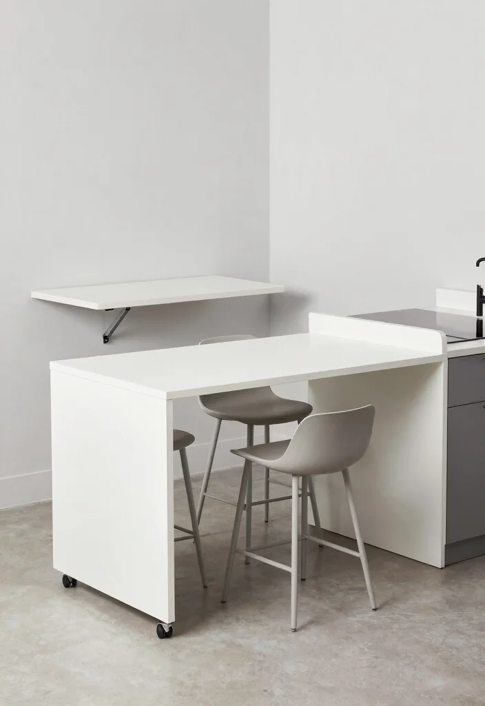 10 Small Kitchen Design Ideas That Use Space Wisely 23 10 Small Kitchen Design Ideas That Use Space Wisely 3. Multi Functional Furniture 0