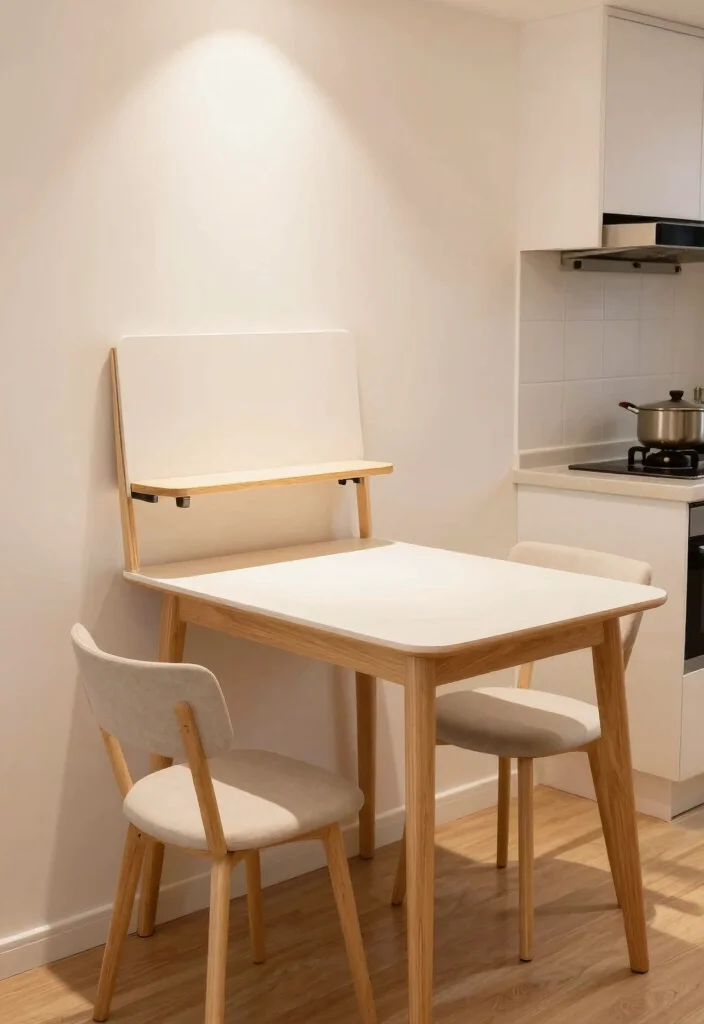 10 Small Kitchen Design Ideas That Use Space Wisely 58 10 Small Kitchen Design Ideas That Use Space Wisely 8. Compact Dining Solutions 0