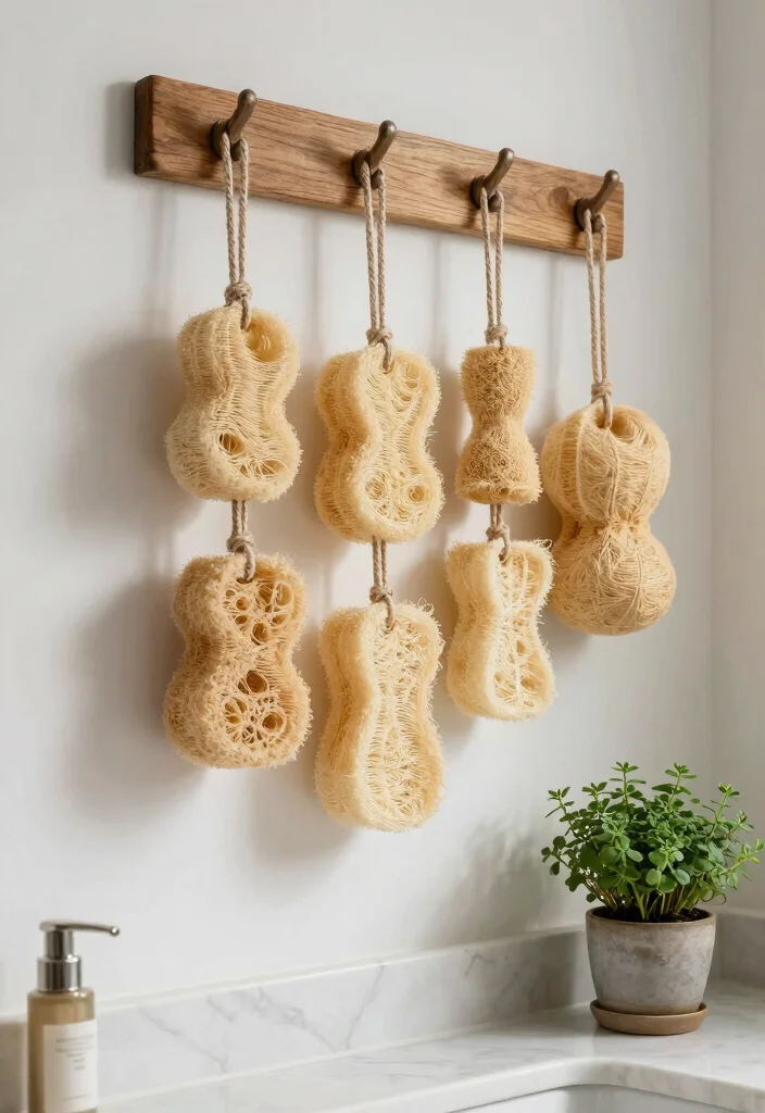 12 Bathroom Accessories Ideas That Make It Look Finished 8. Natural Loofah Sponges 0