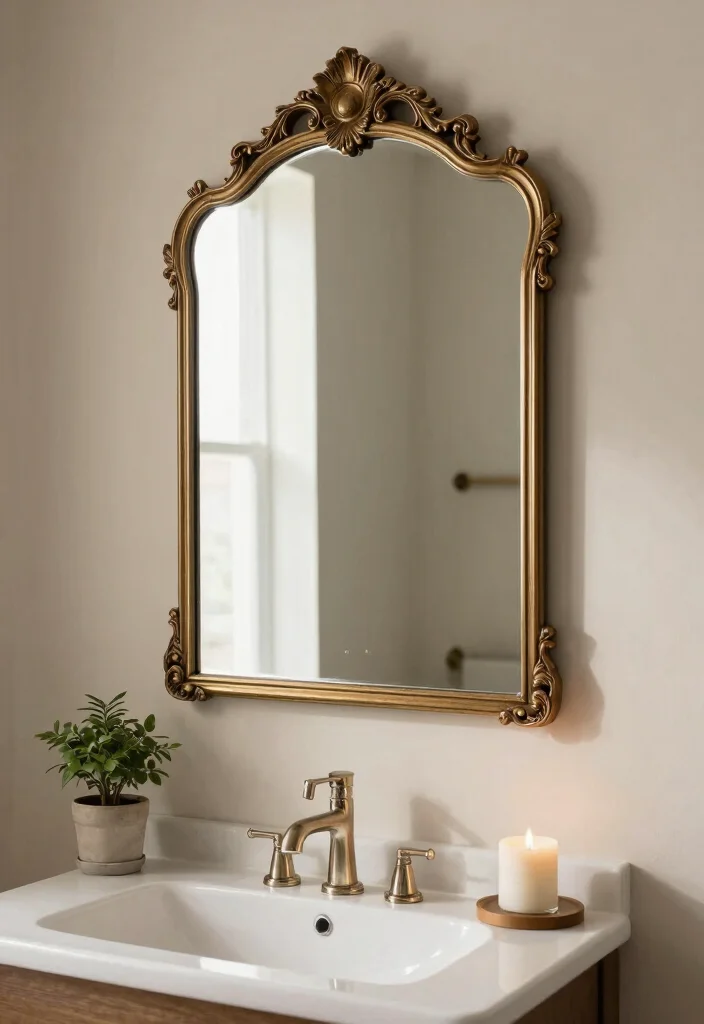 12 Bathroom Accessories Ideas That Make It Look Finished 9. Vintage Inspired Mirrors 0