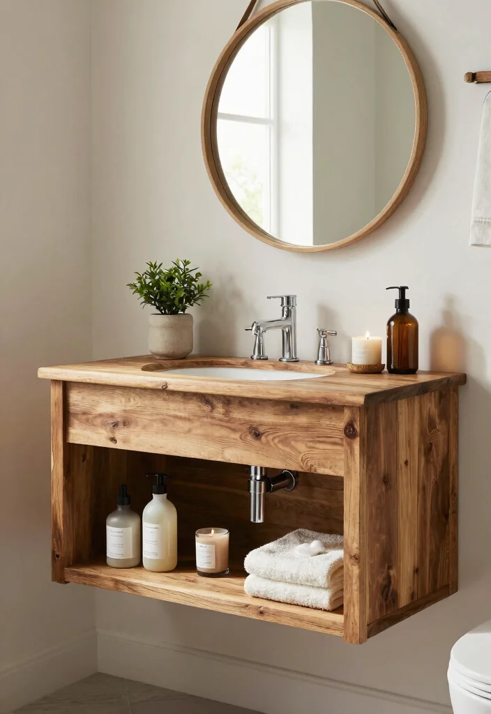 12 Bathroom Niche Ideas That Look Custom Built 3 12 Bathroom Niche Ideas That Look Custom Built 3. Reclaimed Wood Vanity Niche 0