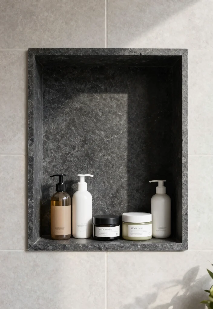 12 Bathroom Niche Ideas That Look Custom Built 6 12 Bathroom Niche Ideas That Look Custom Built 6. Slate Stone Niche 0