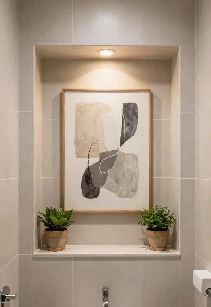 12 Bathroom Niche Ideas That Look Custom Built 28 12 Bathroom Niche Ideas That Look Custom Built 8. Art Display Niche 0