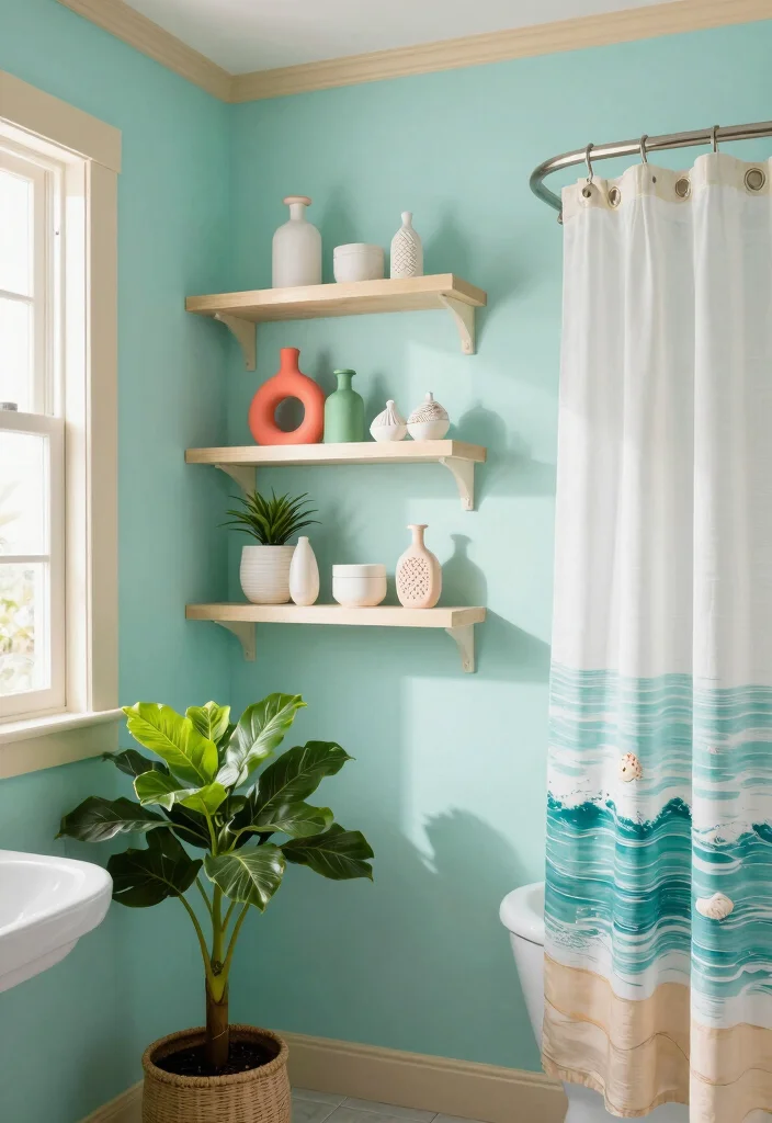 12 Beach Bathroom Ideas for a Fresh Coastal Mood 1 12 Beach Bathroom Ideas for a Fresh Coastal Mood 1. Ocean Color Palette 0