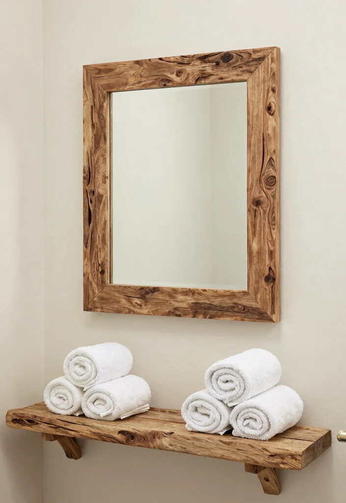 12 Beach Bathroom Ideas for a Fresh Coastal Mood 38 12 Beach Bathroom Ideas for a Fresh Coastal Mood 8. Driftwood Accents 0