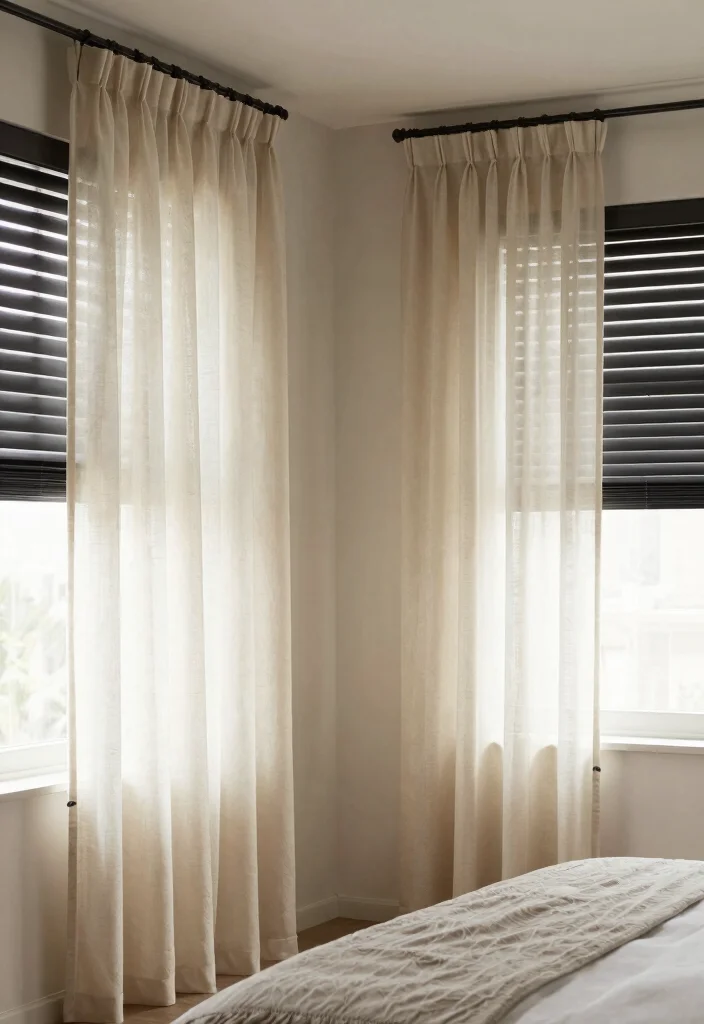12 Bedroom Decor Ideas for Women That Feel Refined 9. Stylish Window Treatments 0