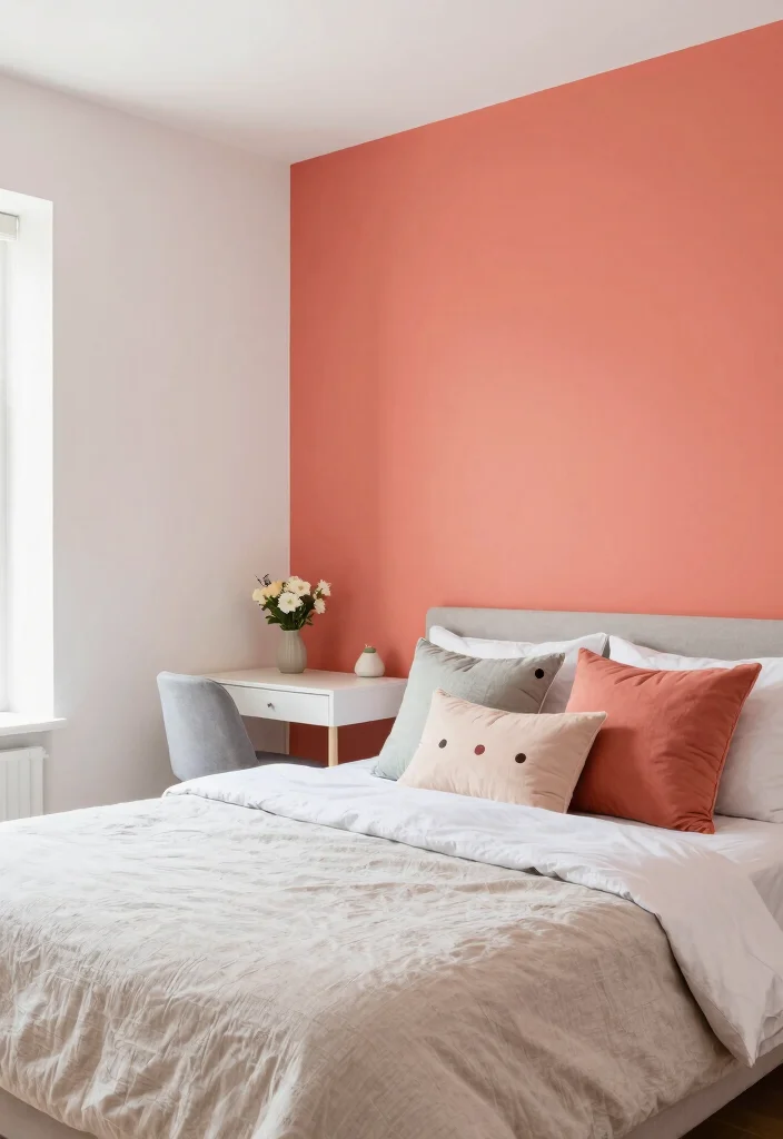 12 Bedroom Painting Ideas That Change the Mood Instantly 4. Vibrant Accent Walls for Energy 0