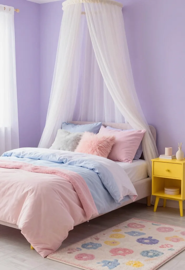 12 Bedroom Painting Ideas That Change the Mood Instantly 6. Pastels for Playfulness 0