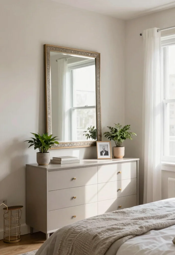 12 Bedroom Room Arrangement Ideas for Better Flow 5. Incorporate Mirrors for Illusion of Space 0