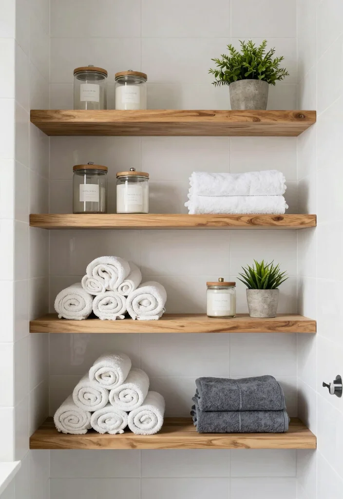 12 Big Bathroom Ideas That Feel Luxurious Not Empty 8. Open Shelving 0