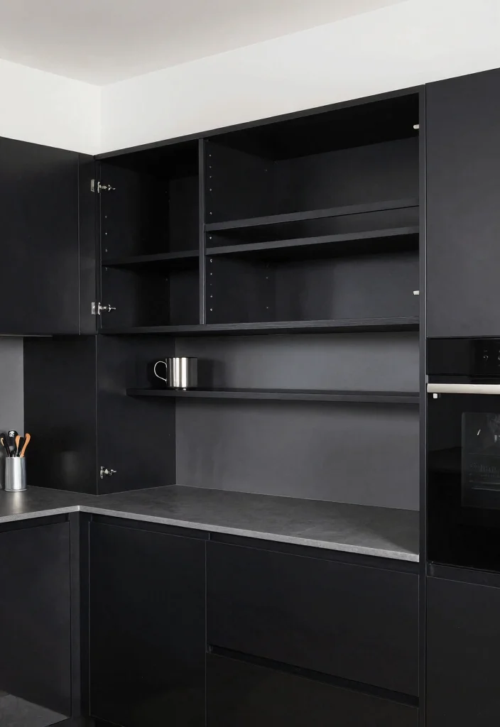 12 Black Kitchen Ideas That Look Bold and Sophisticated 52 12 Black Kitchen Ideas That Look Bold and Sophisticated 12. Customizable Spaces 0