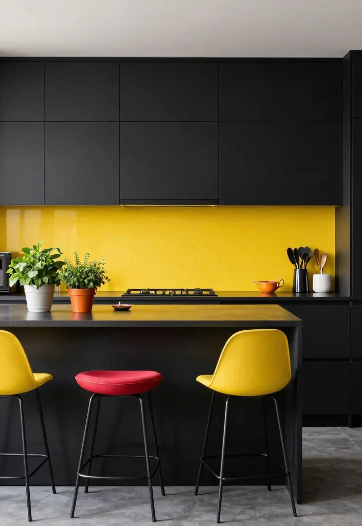 12 Black Kitchen Ideas That Look Bold and Sophisticated 2 12 Black Kitchen Ideas That Look Bold and Sophisticated 2. Bold and Bright Accents 0