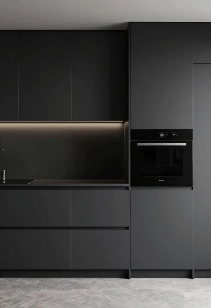 12 Black Kitchen Ideas That Look Bold and Sophisticated 17 12 Black Kitchen Ideas That Look Bold and Sophisticated 7. Minimalist Elegance 0