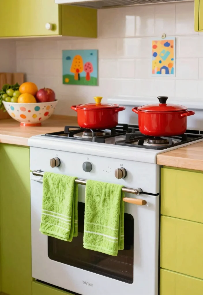 12 Colorful Kitchen Ideas That Feel Happy and Fresh 8. Bright Kitchen Accessories 0