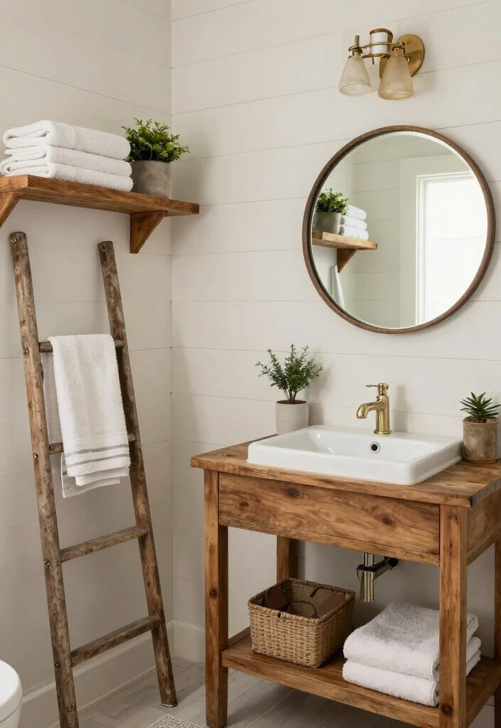 12 Cottage Bathroom Ideas That Feel Warm and Timeless 12 12 Cottage Bathroom Ideas That Feel Warm and Timeless 2. Farmhouse Chic 0