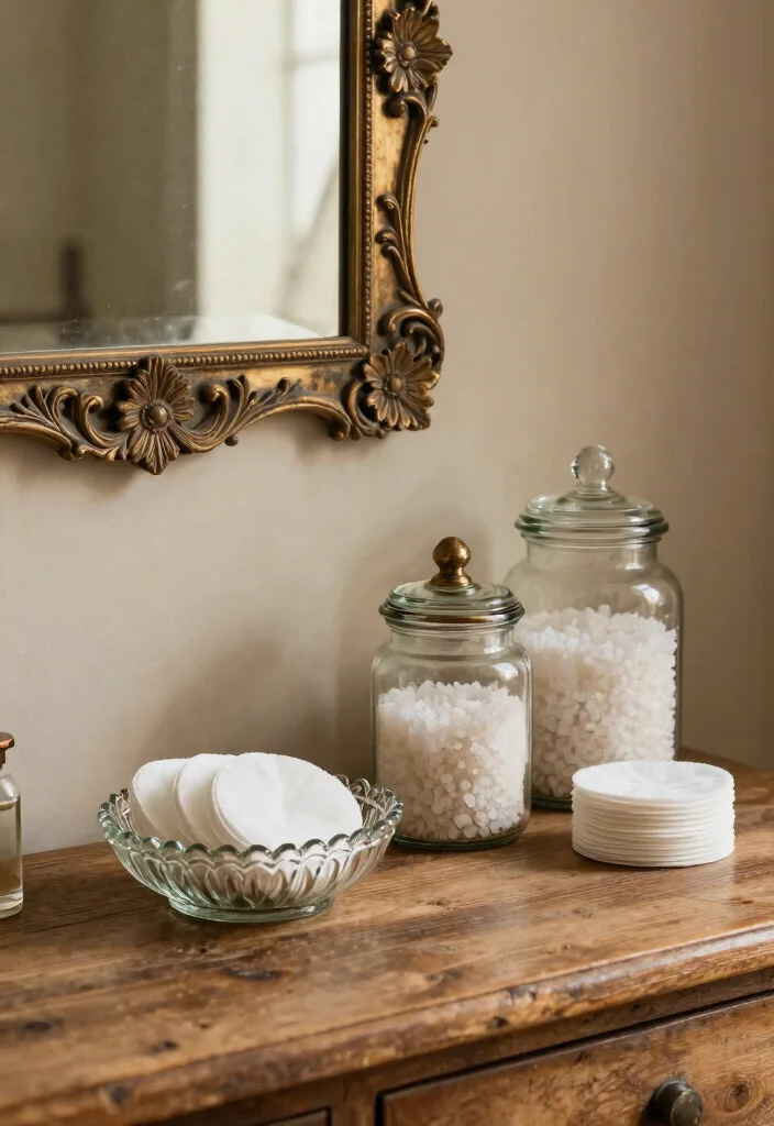 12 Cottage Bathroom Ideas That Feel Warm and Timeless 25 12 Cottage Bathroom Ideas That Feel Warm and Timeless 5. Vintage Bathroom Accessories 0