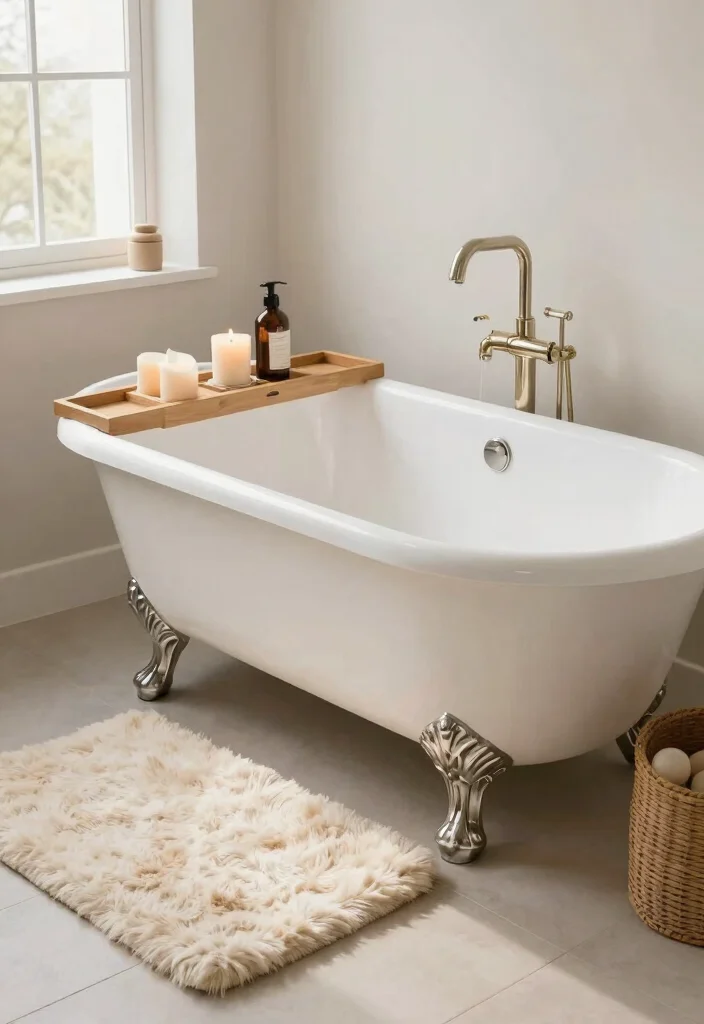 12 Cottage Bathroom Ideas That Feel Warm and Timeless 39 12 Cottage Bathroom Ideas That Feel Warm and Timeless 9. Elegant Bathtubs 0