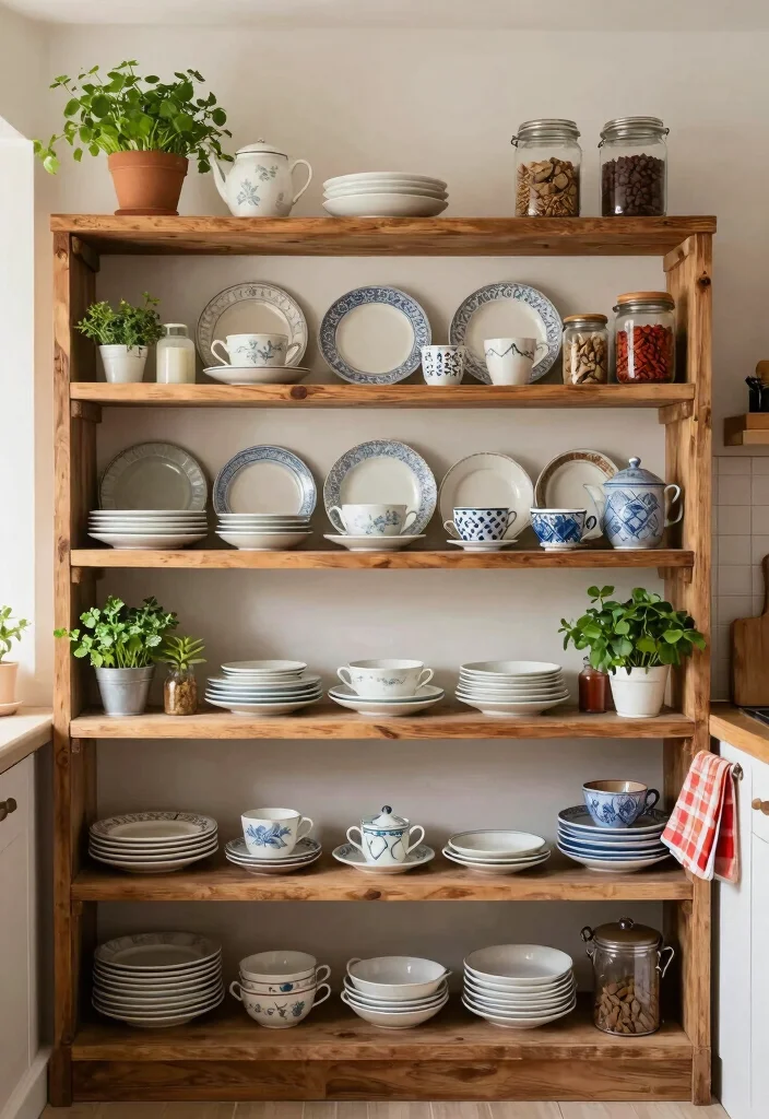 12 Cozy Kitchen Ideas That Feel Warm and Lived In 3. Utilize Open Shelving 0