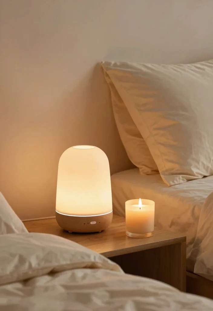 12 Cream Bedroom Ideas That Feel Soft and Inviting 12. Peaceful Aromatherapy 0