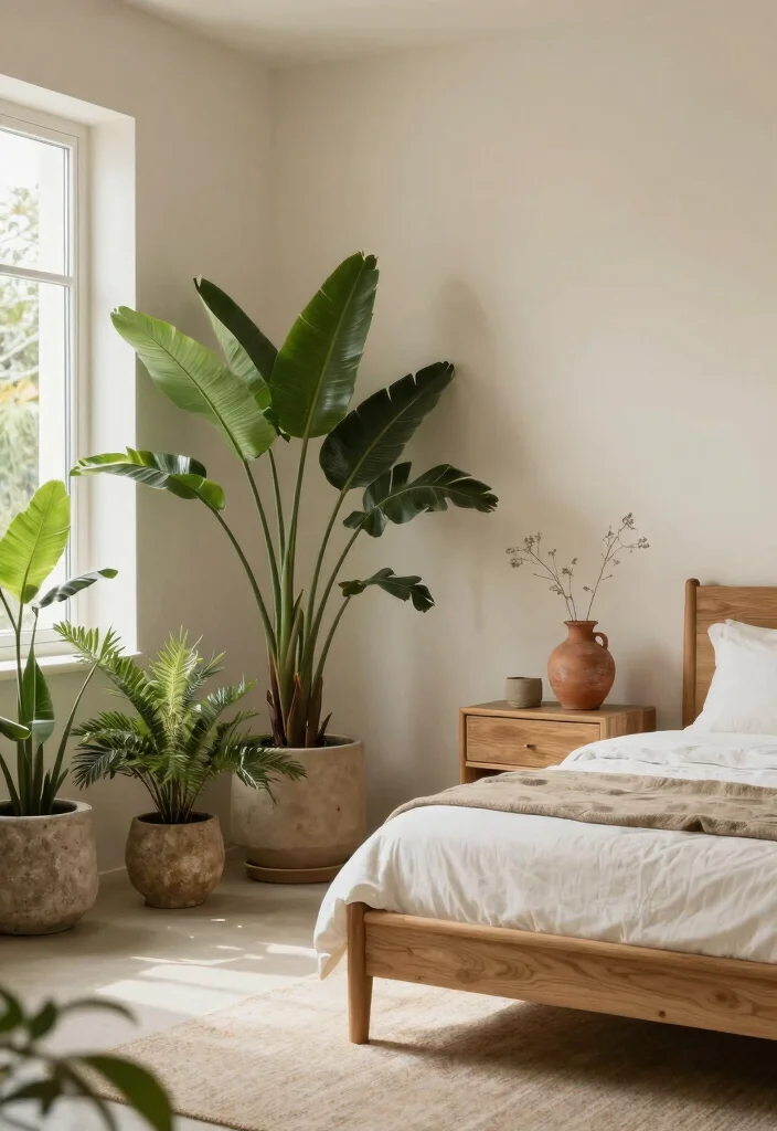 12 Cream Bedroom Ideas That Feel Soft and Inviting 7. Natural Elements 0