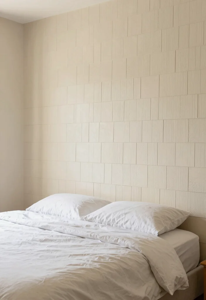 12 Cream Bedroom Ideas That Feel Soft and Inviting 8. Textured Wall Finishes 0
